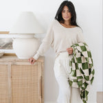 Saranoni Minky Stretch Throw Blanket For Adults Ultra Cozy Saranoni Everetts Place Boutique 59.00