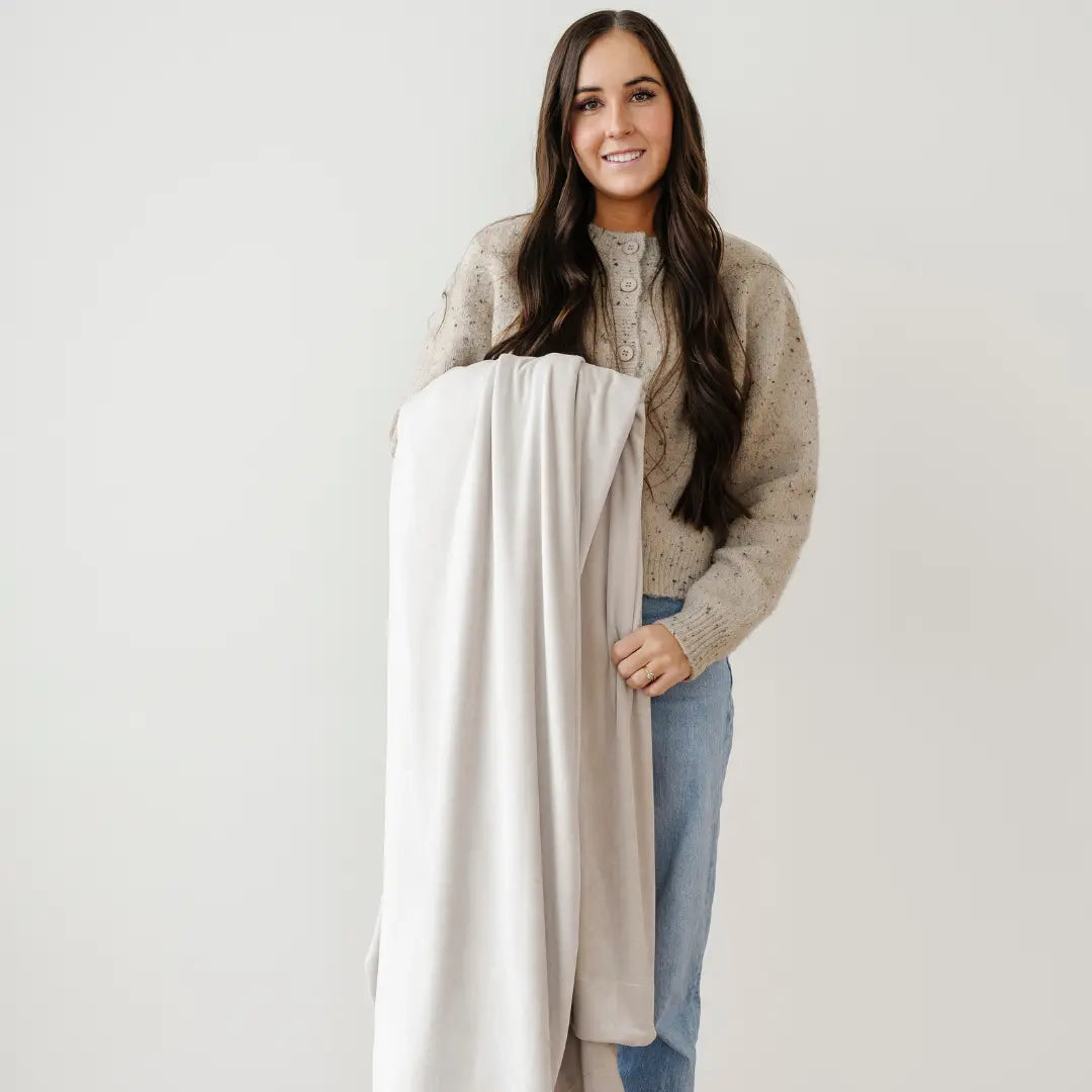 Saranoni Minky Stretch Throw Blanket For Adults Ultra Cozy Saranoni Everetts Place Boutique