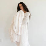 Saranoni Patterned Faux Fur XL Luxurious Throw Blankets Saranoni Everetts Place Boutique
