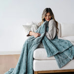 Saranoni Patterned Faux Fur XL Luxurious Throw Blankets Saranoni Everetts Place Boutique 169.00
