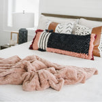 Saranoni Patterned Faux Fur XL Luxurious Throw Blankets Saranoni Everetts Place Boutique