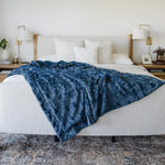 Saranoni Patterned Faux Fur XL Luxurious Throw Blankets Saranoni Everetts Place Boutique