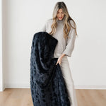 Saranoni Patterned Faux Fur XL Luxurious Throw Blankets Saranoni Everetts Place Boutique 169.00