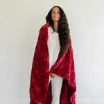 Saranoni Patterned Faux Fur XL Luxurious Throw Blankets Saranoni Everetts Place Boutique