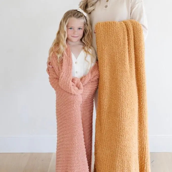 Saranoni Ribbed Bamboni Toddler Blanket Soft Cuddly Warm Saranoni Everetts Place Boutique 85.00