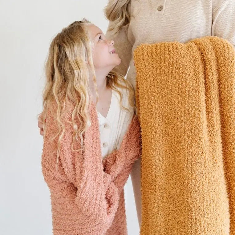 Saranoni Ribbed Bamboni Toddler Blanket Soft Cuddly Warm Saranoni Everetts Place Boutique