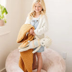 Saranoni Ribbed Bamboni Toddler Blanket Soft Cuddly Warm Saranoni Everetts Place Boutique 85.00