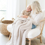 Saranoni Ribbed Bamboni Toddler Blanket Soft Cuddly Warm Saranoni Everetts Place Boutique 85.00