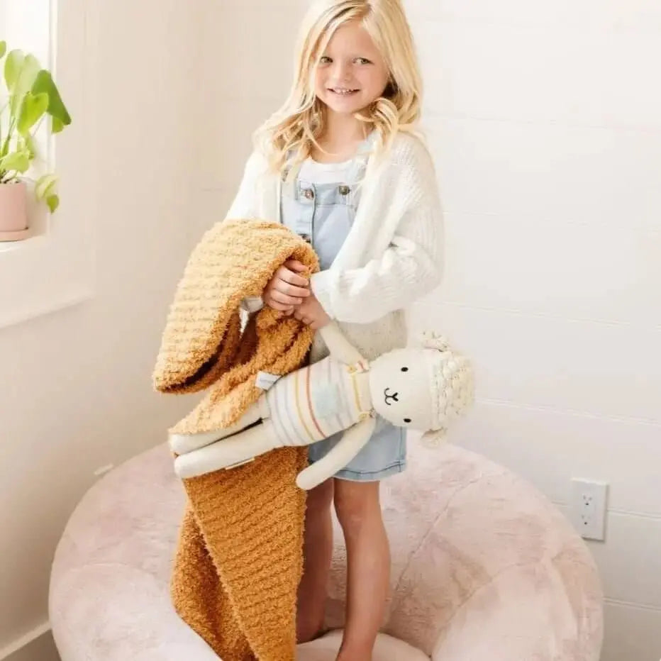 Saranoni Saranoni Ribbed Bamboni Toddler Blanket Soft Cuddly Warm - Everetts Place Boutique - 