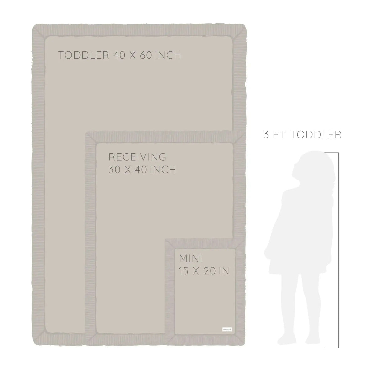 Saranoni Ribbed Bamboni Toddler Blanket Soft Cuddly Warm - Everetts Place Boutique - 