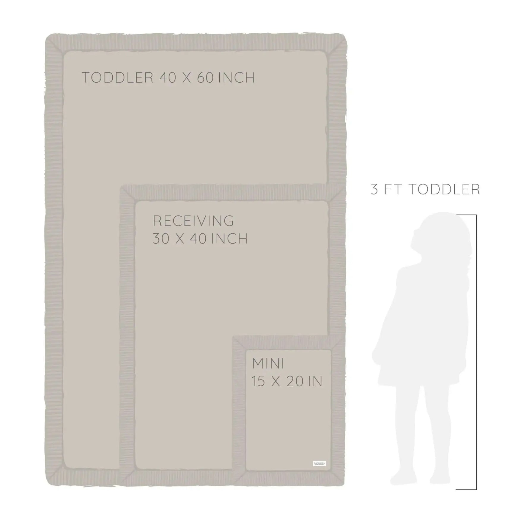 Saranoni Ribbed Bamboni Toddler Blanket Soft Cuddly Warm - Everetts Place Boutique - 