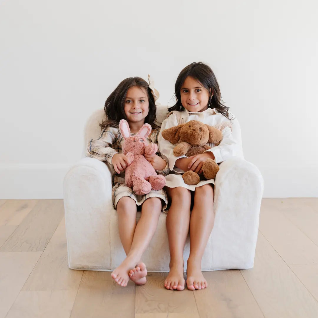 Saranoni Snuggle Up Chair Faux Fur Upholstered Kids Chair Saranoni Everetts Place Boutique