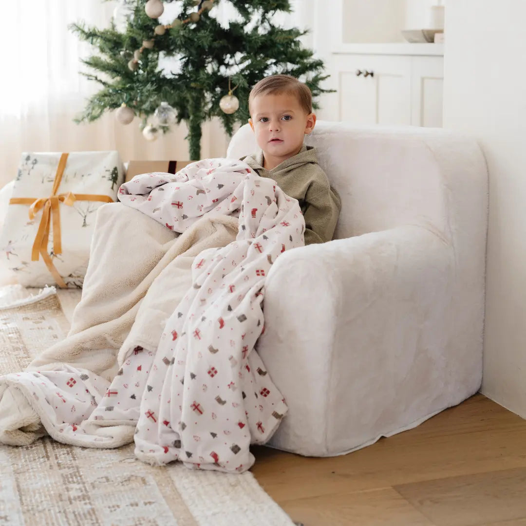 Saranoni Snuggle Up Chair Faux Fur Upholstered Kids Chair Saranoni Everetts Place Boutique