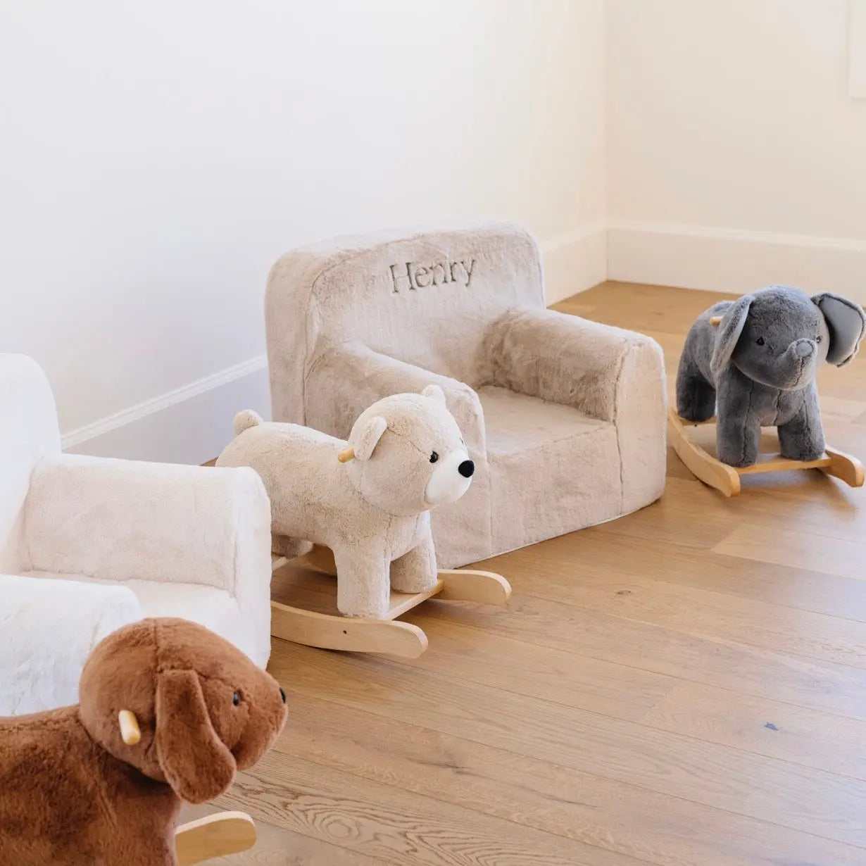Saranoni Snuggle Up Chair Faux Fur Upholstered Kids Chair Saranoni Everetts Place Boutique