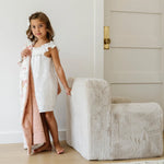 Saranoni Snuggle Up Chair Faux Fur Upholstered Kids Chair Saranoni Everetts Place Boutique