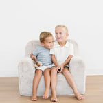 Saranoni Snuggle Up Chair Faux Fur Upholstered Kids Chair Saranoni Everetts Place Boutique