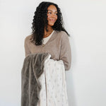 Saranoni Two Sided Minky Lush Throw Blanket Ultra Plush Saranoni Everetts Place Boutique