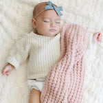 Saranoni Waffle Knit Mini Baby Blanket Cozy Plush Soft Saranoni Everetts Place Boutique 25.00