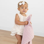 Saranoni Waffle Knit Mini Baby Blanket Cozy Plush Soft Saranoni Everetts Place Boutique