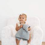 Saranoni Waffle Knit Mini Baby Blanket Cozy Plush Soft Saranoni Everetts Place Boutique