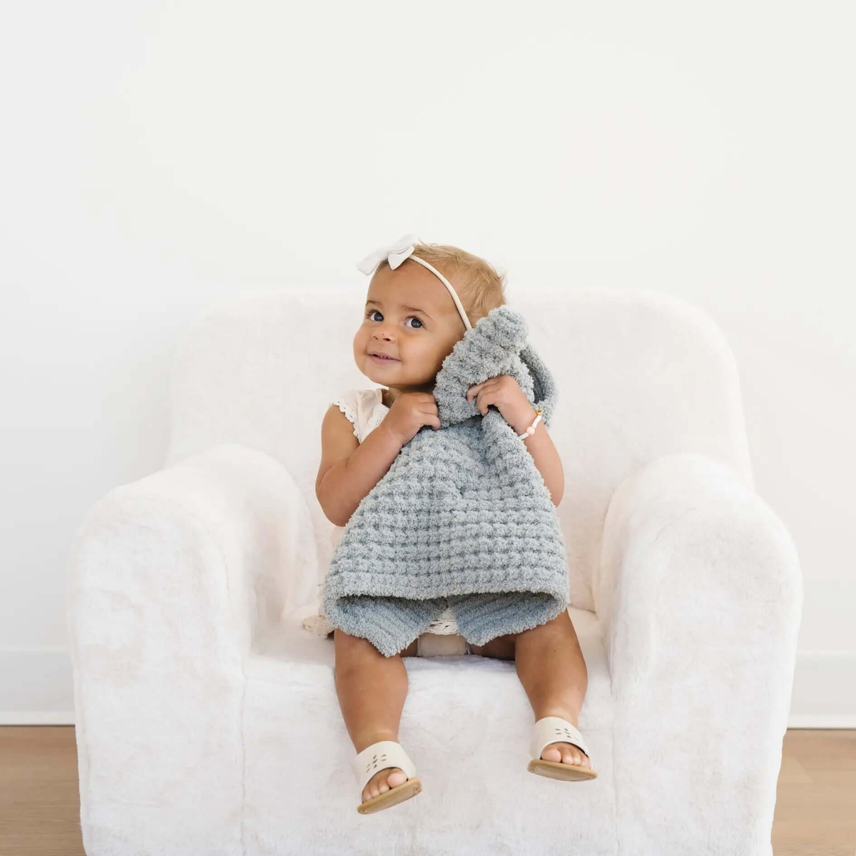 Saranoni Saranoni Waffle Knit Mini Baby Blanket Cozy Plush Soft - Everetts Place Boutique - 