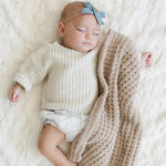 Saranoni Waffle Knit Mini Baby Blanket Cozy Plush Soft Saranoni Everetts Place Boutique 25.00
