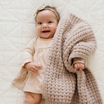 Saranoni Waffle Knit Mini Baby Blanket Cozy Plush Soft Saranoni Everetts Place Boutique