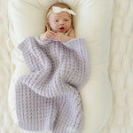 Saranoni Waffle Knit Mini Baby Blanket Cozy Plush Soft Saranoni Everetts Place Boutique
