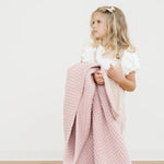 Saranoni Waffle Knit Toddler Blanket Soft Breathable Saranoni Everetts Place Boutique