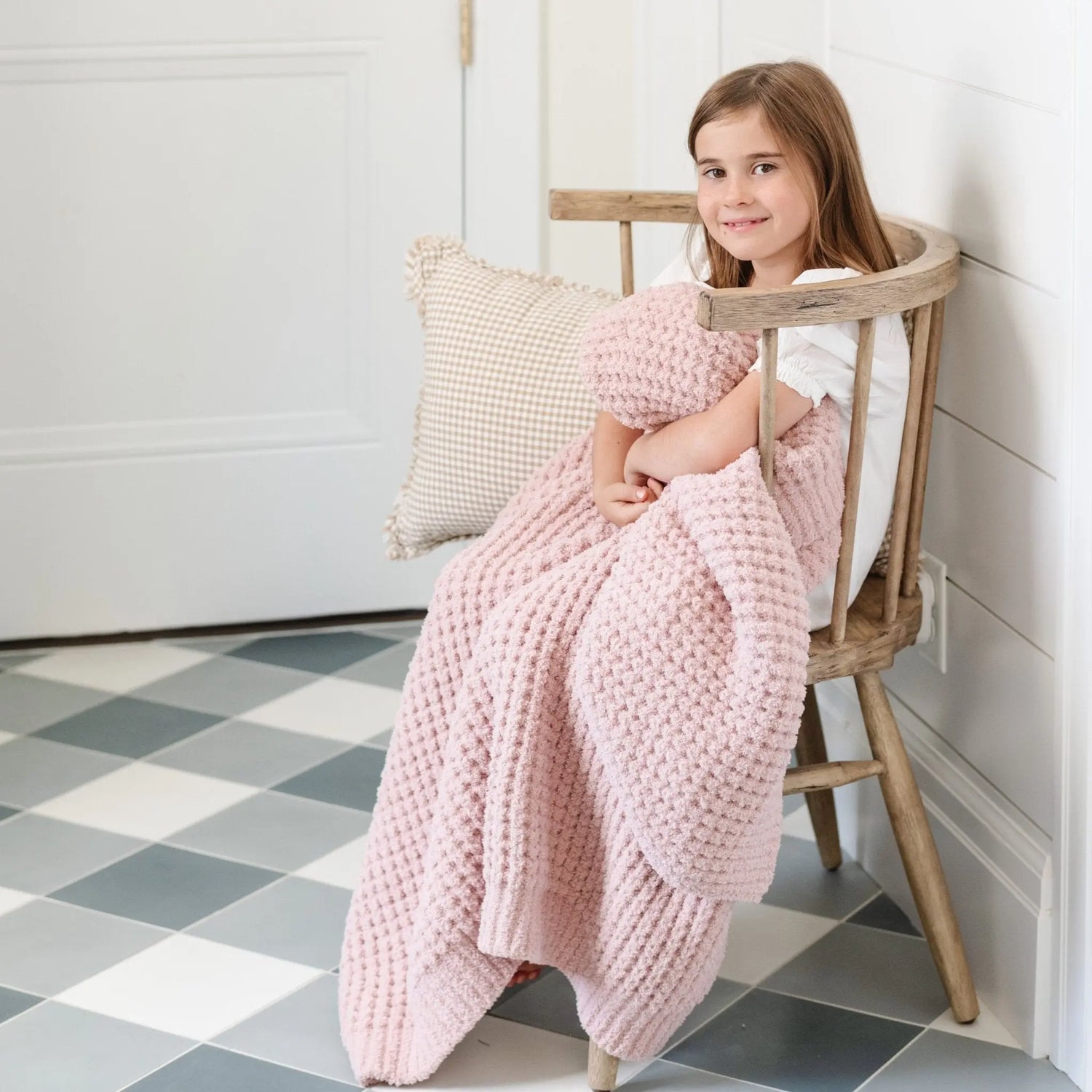 Saranoni Waffle Knit Toddler Blanket Soft Breathable Saranoni Everetts Place Boutique 85.00