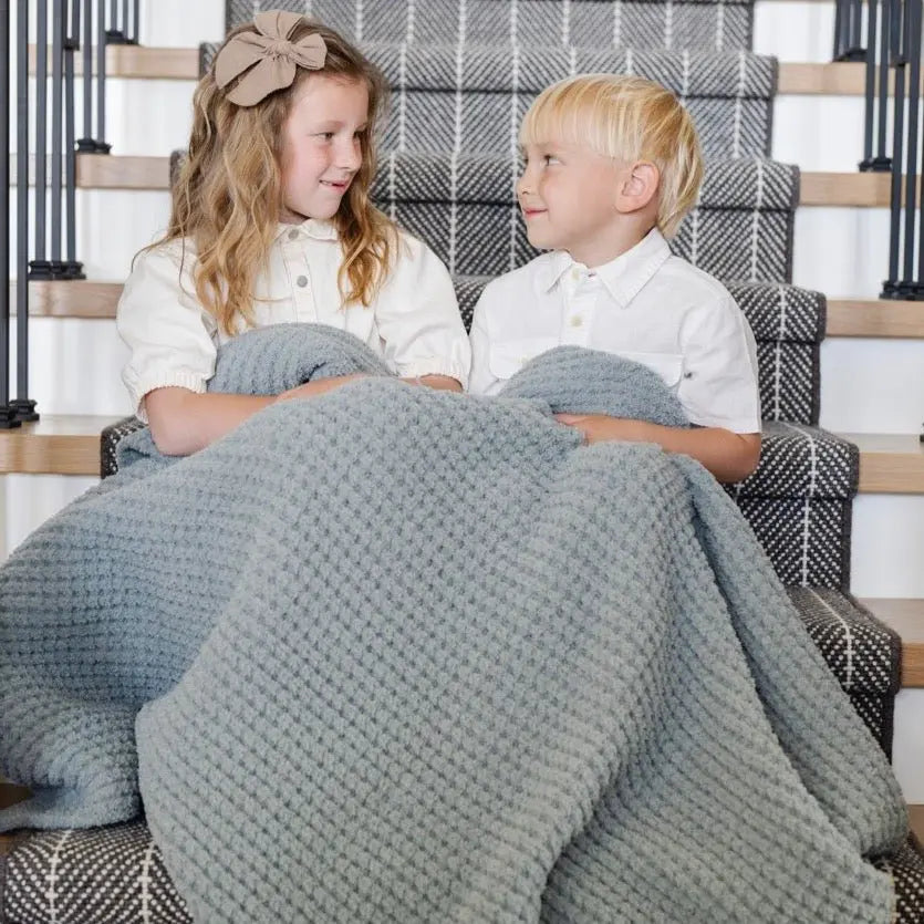 Saranoni Waffle Knit Toddler Blanket Soft Breathable Saranoni Everetts Place Boutique