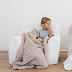 Saranoni Waffle Knit Toddler Blanket Soft Breathable Saranoni Everetts Place Boutique