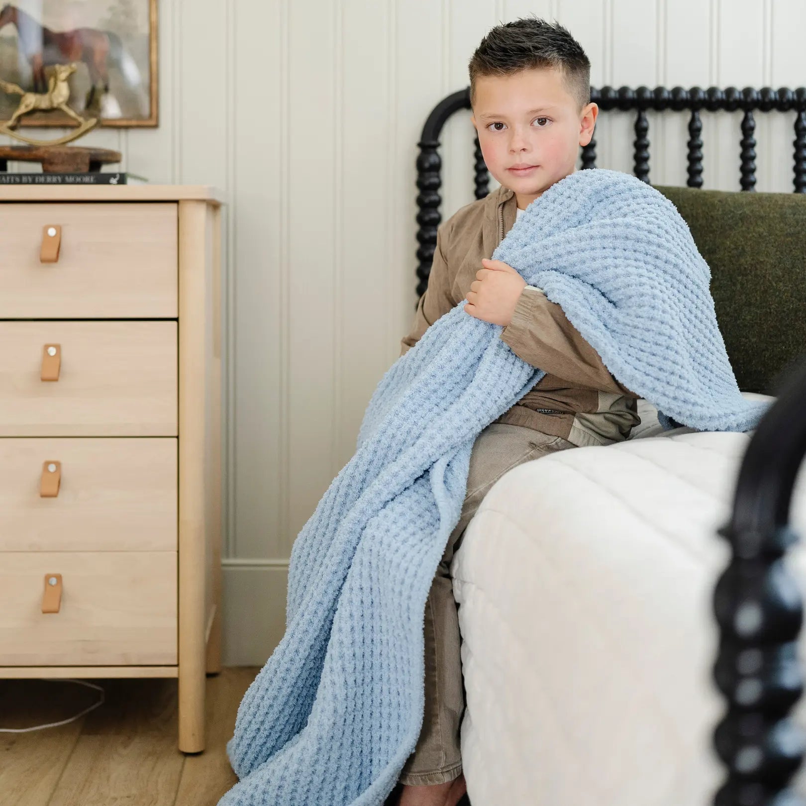 Saranoni Waffle Knit Toddler Blanket Soft Breathable Saranoni Everetts Place Boutique 85.00