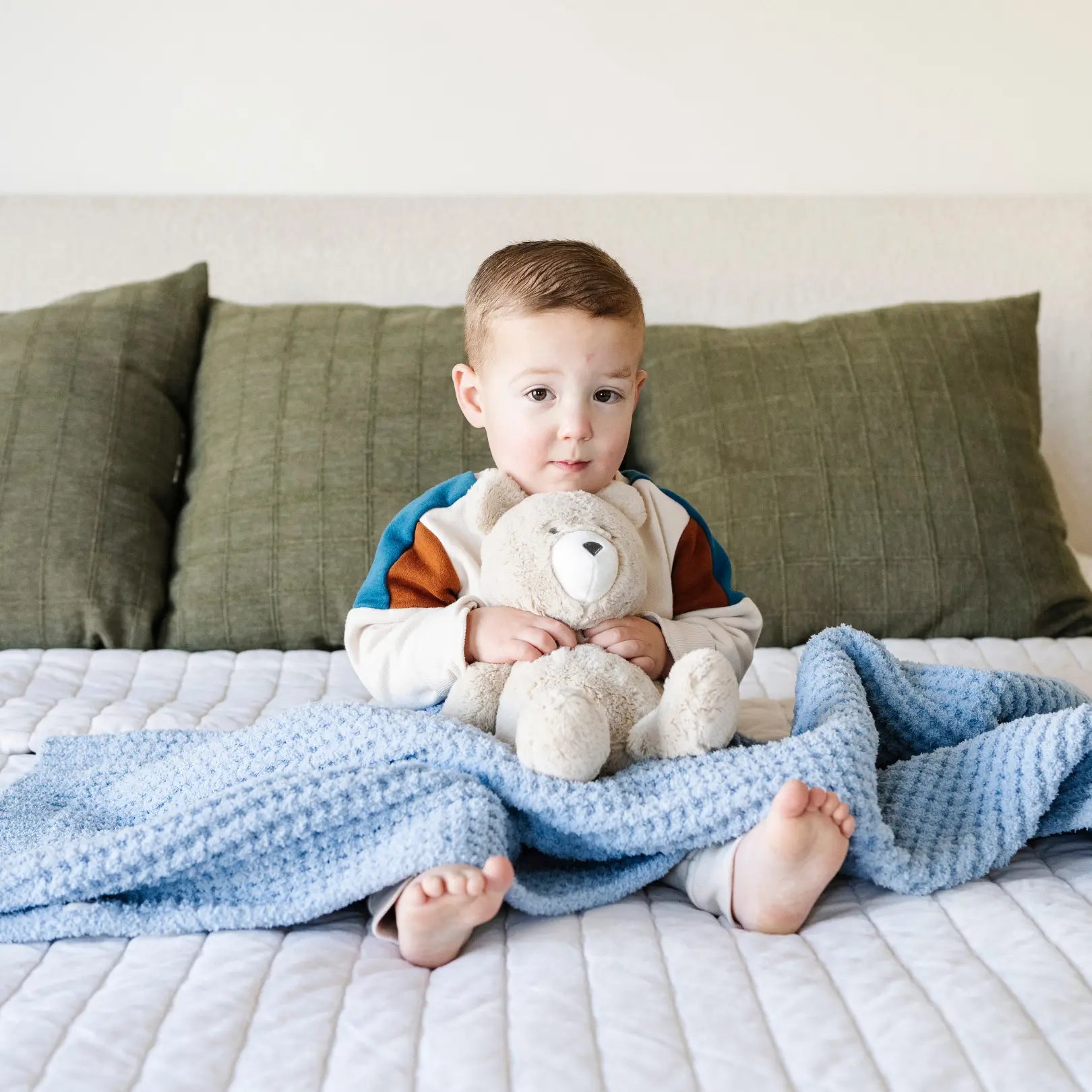 Saranoni Waffle Knit Toddler Blanket Soft Breathable Saranoni Everetts Place Boutique