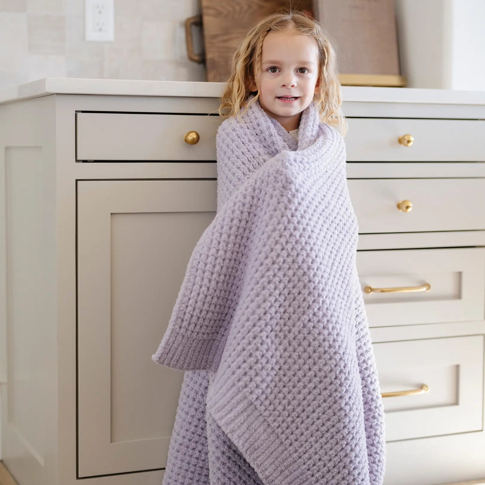 Saranoni Waffle Knit Toddler Blanket Soft Breathable Saranoni Everetts Place Boutique