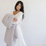 Saranoni Waffle Knit XL Throw Blanket Breathable Luxury Saranoni Everetts Place Boutique