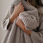 Saranoni Waffle Knit XL Throw Blanket Breathable Luxury Saranoni Everetts Place Boutique