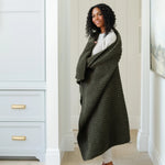 Saranoni Waffle Knit XL Throw Blanket Breathable Luxury Saranoni Everetts Place Boutique