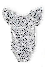 Mila & Rose ® Scattered Dot Flutter Sleeve Leotard for Girls Dancewear - Apparel & Accessories > Clothing > Activewear > Dance Dresses, Skirts & Costumes Flutter Leotard S/S
