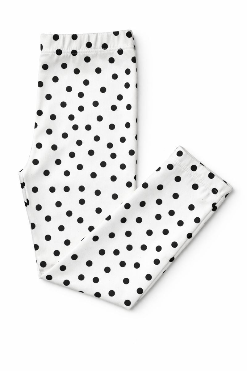 Mila & Rose baby leggings with scattered dot pattern