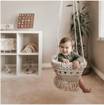 Finn + Emma Boho Bundle Macrame Swing and Toy Basket Set - Baby & Toddler > Baby Toys & Activity Equipment > Baby Jumpers & Swings > Baby Swings gear