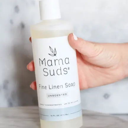 MamaSuds Fine Linen Soap with Gentle Cleaning Formula for Delicate Fabrics - Home & Garden > Household Supplies > Laundry Supplies > Laundry Detergent Household Cleaning Products