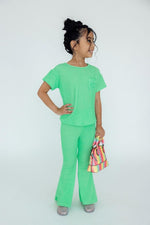 Mila & Rose ® Seafoam Green Scrunchy Bells for Girls Mila Rose Kids - Everetts Place Boutique - 