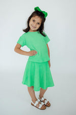 Seafoam Green Scrunchy Twirl Skort With Attached Shorts Mila & Rose ® Everetts Place: Online Boutique