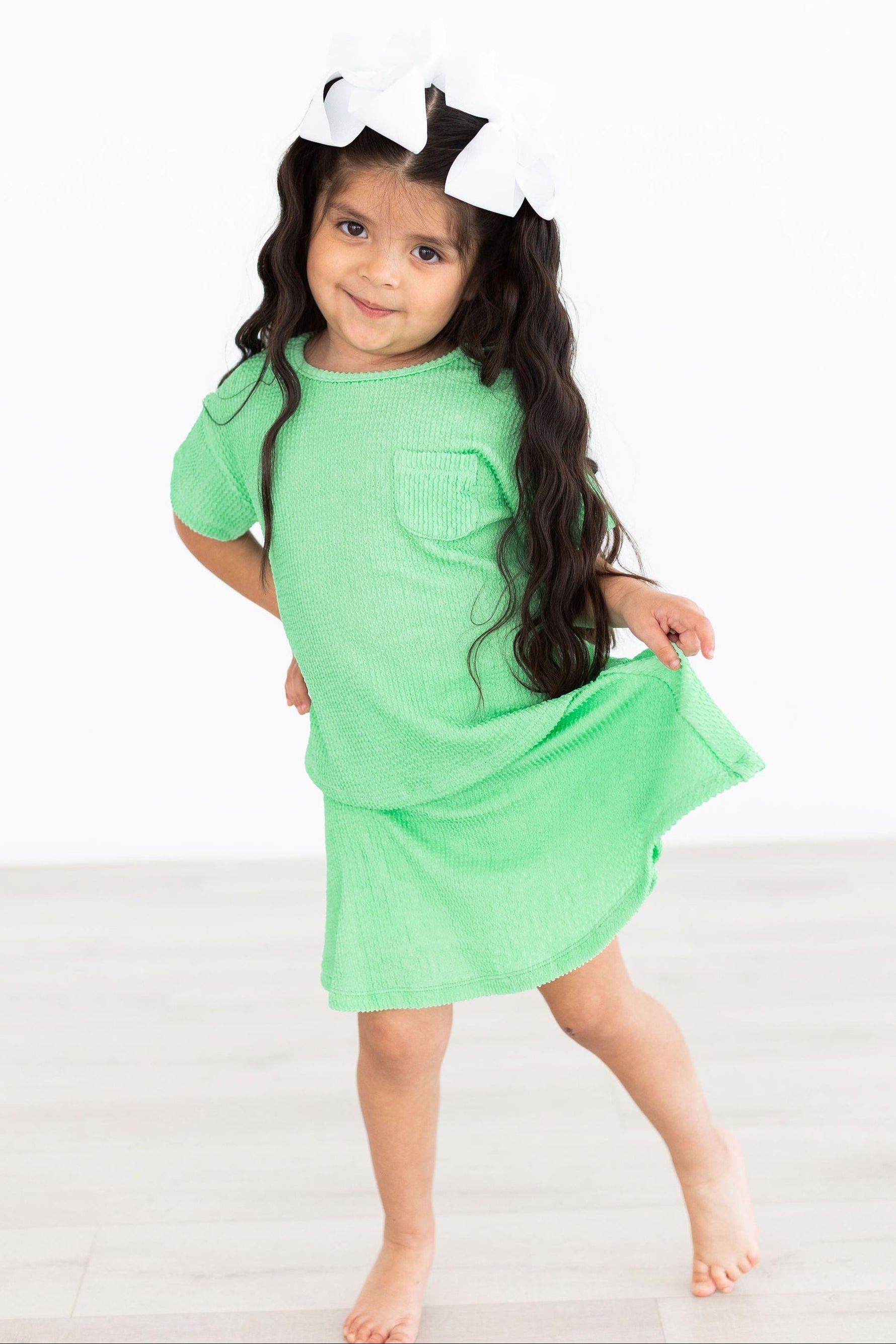 Seafoam Green Scrunchy Twirl Skort With Attached Shorts Mila & Rose ® Everetts Place: Online Boutique