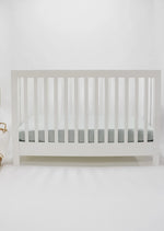 Seafoam Ribbed Crib Sheet - Everetts Place