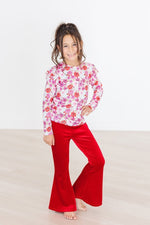 Mila & Rose ® Secret Garden Long Sleeve Ruffle Tee For Girls Print - Everetts Place Boutique - 