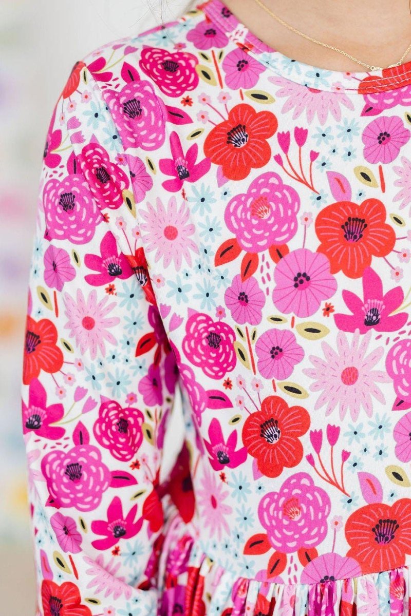 Mila & Rose ® Secret Garden Three Quarter Pocket Twirl Dress Mila Rose - Everetts Place Boutique - 