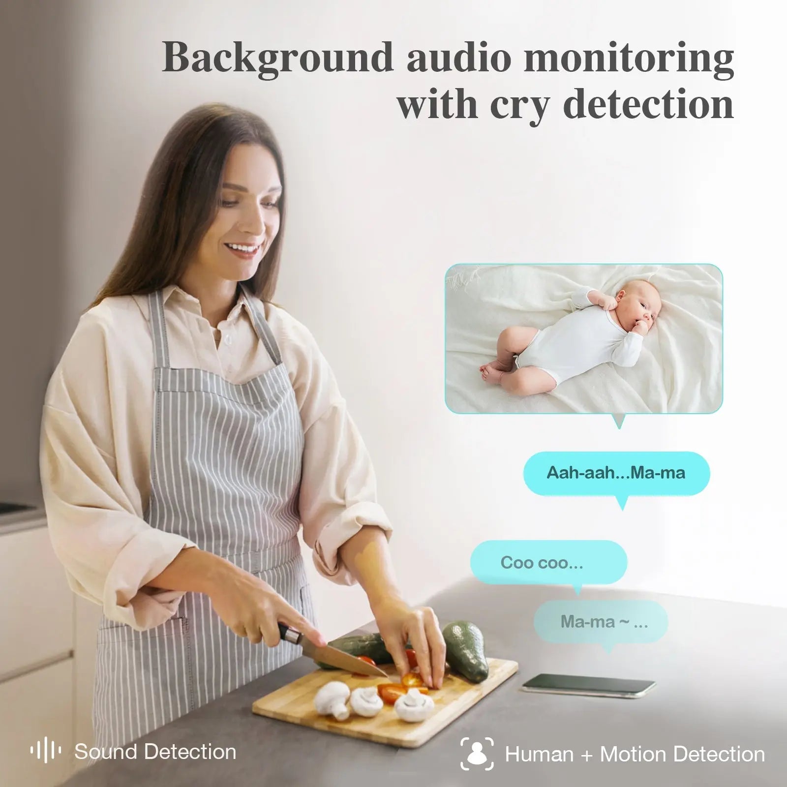 Sense-U Smart AI Indoor Camera with Advanced Monitoring for Home Security - Baby & Toddler > Baby Safety > Baby Monitors AI Cam