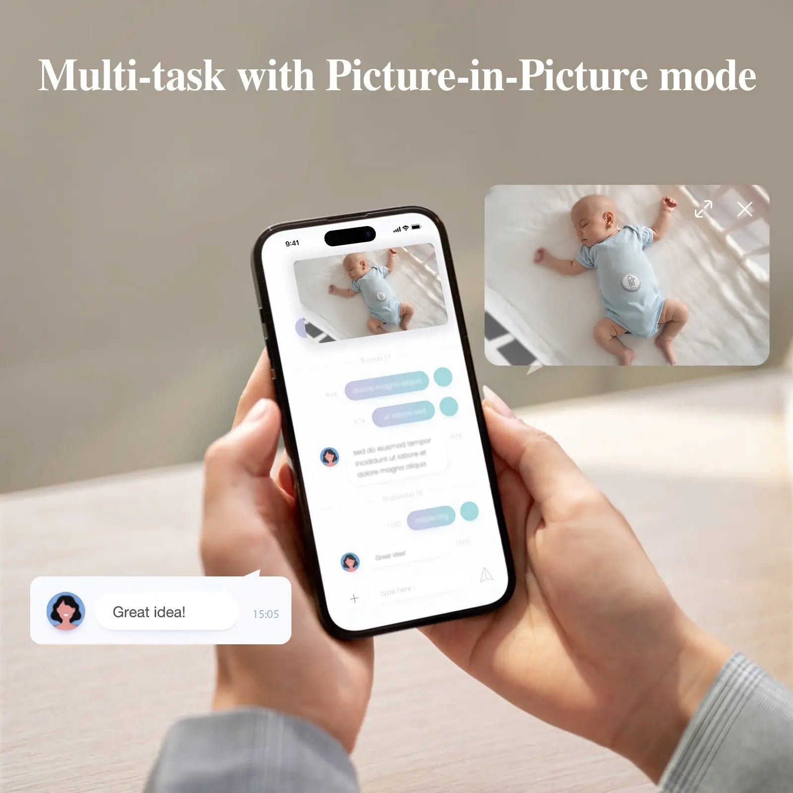 Sense-U Smart AI Indoor Camera with Advanced Monitoring for Home Security - Baby & Toddler > Baby Safety > Baby Monitors AI Cam